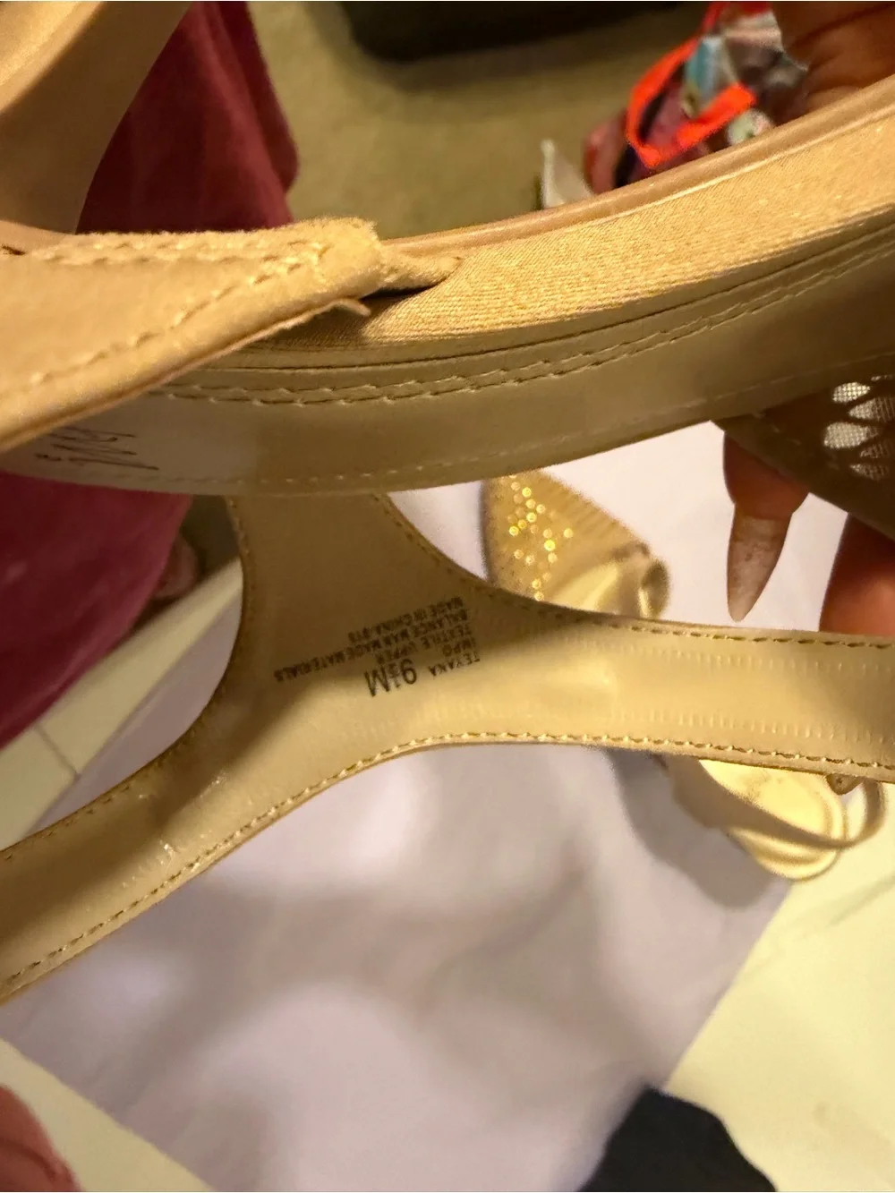 Impo Nude Studded Pointed-Toe Slingback Heels